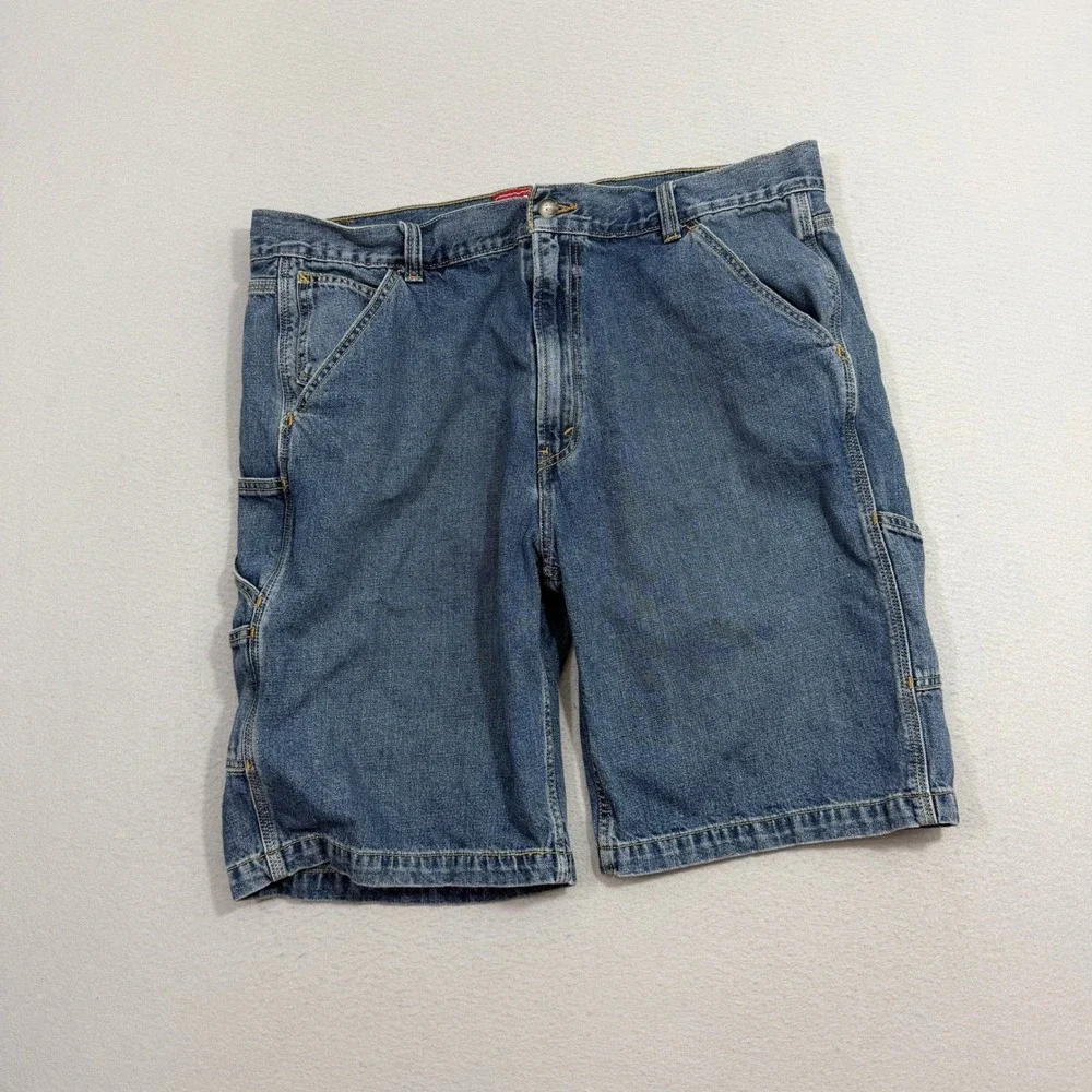 Vintage Levis Jean Shorts Men's 42 Blue 12